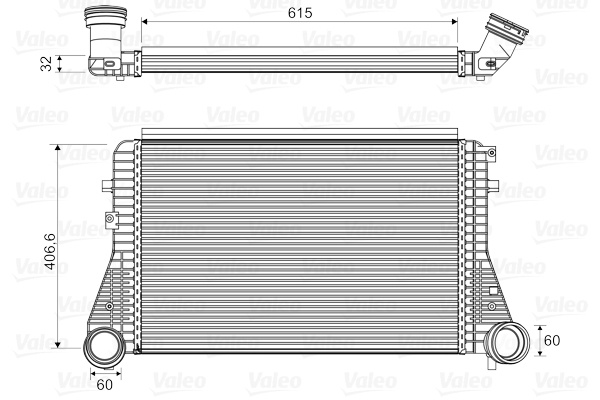 Intercooler compresor # Vw Eos 1.4 [1f7; 1f8] tsi 