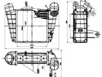 Intercooler, compresor VW FOX (5Z1, 5Z3) (2003 - 2016) NRF 30842 piesa NOUA