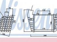 Intercooler, compresor VW GOLF III Variant (1H5) (1993 - 1999) NISSENS 96795 piesa NOUA