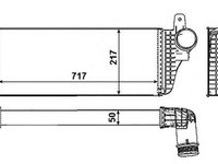 Intercooler, compresor VW MULTIVAN VI (SGF, SGM, SGN) (2015 - 2016) NRF 30466 piesa NOUA