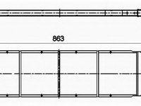 Intercooler, compresor VW MULTIVAN VI (SGF, SGM, SGN) (2015 - 2016) NRF 30354 piesa NOUA