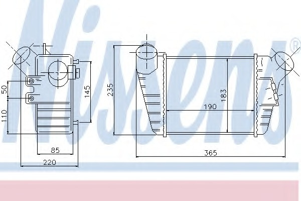 Intercooler compresor # Vw New 1.9 beetle [9c1; 1c1] tdi motorina 90cp/66kw ALH 1998 1999 2000 2001 2002 2003 2004 # 96759 # NISSENS