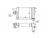 Intercooler Dacia Logan 2 1.5 dCi 2013-2020 NOU (255x226x62) 144965154R 144967634R 144966051R 14461B680C