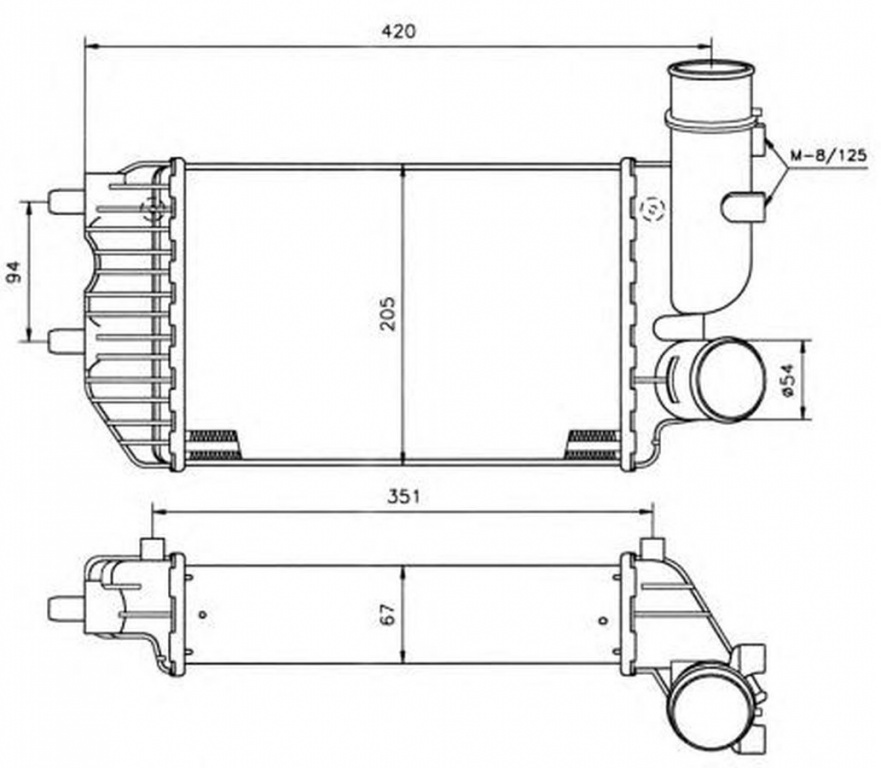 Intercooler FIAT SCUDO Combinato 220P NRF 30066A