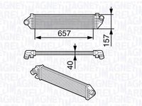 Intercooler FORD ESCORT VII Cabriolet ALL MAGNETI MARELLI 351319202050