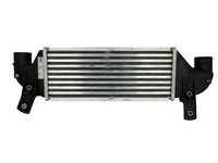 Intercooler Ford Focus 1, 08.1998-04.2005, motor 1.8 TDCI, Fiesta, 09.1999-04.2002, motor 1.8 TD, diesel, cutie manuala, cu/fara AC, aluminiu brazat/plastic, 338x127x73 mm,