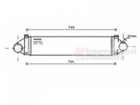 INTERCOOLER FORD FOCUS C-MAX 2003->2007 Radiator intercooler 1,6 - 1,8 - 2,0 TDCi - 2,5ST ( PIESA NOUA ANI 2003 2004 2005 2006 2007