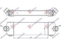 INTERCOOLER FORD TRANSIT 2006->2013 Radiator intercooler 2,2-2,4 TDCi (398x147x62) PIESA NOUA ANI 2006 2007 2008 2009 2010 2011 2012 2013