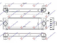 INTERCOOLER FORD TRANSIT 2006->2013 Radiator intercooler 2.2-3.2 TDCI 600x202x58 PIESA NOUA ANI 2006 2007 2008 2009 2010 2011 2012 2013