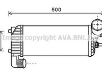 Intercooler FORD TRANSIT CONNECT caroserie AVA FD4574