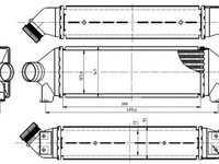 Intercooler FORD TRANSIT platou sasiu FM FN NRF 30887