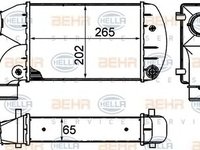 Intercooler LANCIA DELTA I 831AB0 HELLA 8ML 376 899-001