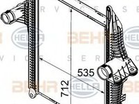 Intercooler MAN TGL HELLA 8ML376746301