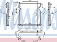 Intercooler MERCEDES-BENZ ACTROS MP2 MP3 NISSENS 96972