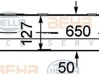 Intercooler MERCEDES-BENZ CLK C209 HELLA 8ML 376 746-331