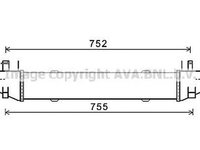 Intercooler MERCEDES-BENZ E-CLASS W212 AVA MS4557