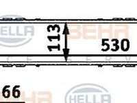 Intercooler MERCEDES-BENZ S-CLASS W220 HELLA 8ML 376 723-041