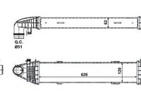 Intercooler MERCEDES-BENZ SLK R172 NRF 30506