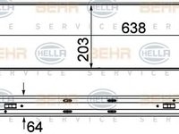 Intercooler MERCEDES-BENZ SPRINTER 4 6-t caroserie 906 HELLA 8ML 376 777-401