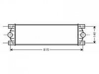 INTERCOOLER NISSAN INTERSTAR 2002-> Radiator intercooler diesel ->2003 68x18,1x4 PIESA NOUA ANI 2003 2004 2005 2006 2007 2008 2009 2010