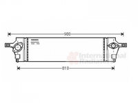 INTERCOOLER NISSAN X-TRAIL 2001->2013 Radiator intercooler 2,0 DCi 655x157x64 07 PIESA NOUA ANI 2001 2002 2003 2004 2005 2006 2007 2008 2009 2010 2011 2012 2013
