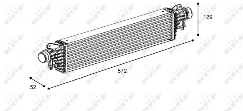 Intercooler NRF OPEL ADAM (M13) 2014-201