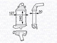 Intercooler OPEL ASTRA F combi 51 52 MAGNETI MARELLI 351319202490