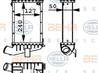 Intercooler OPEL ASTRA G caroserie F70 HELLA 8ML 376 723-121