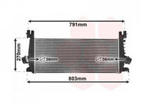 INTERCOOLER OPEL ASTRA GTC 10.2011-> Radiator intercooler 1 4i - 16V turbo 665x285 PIESA NOUA ANI 2011 2012 2013 2014 2015