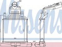 Intercooler OPEL ASTRA H GTC L08 NISSENS 96591