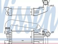 Intercooler OPEL ASTRA H GTC L08 NISSENS 96592 PieseDeTop