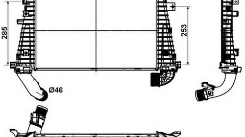 Intercooler OPEL ASTRA H GTC L08 NRF 30302