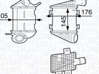 Intercooler OPEL CORSA A hatchback 93 94 98 99 MAGNETI MARELLI 351319202190 PieseDeTop