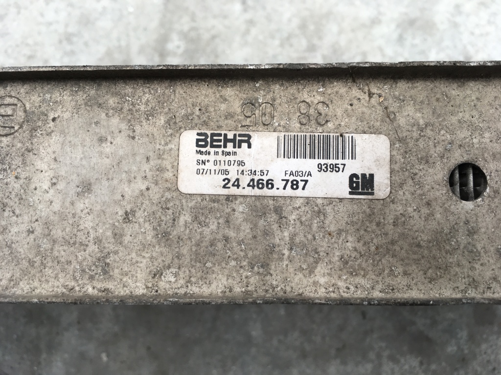 Intercooler opel corsa c 1.3 cdti 2000-2009 cod:24466787
