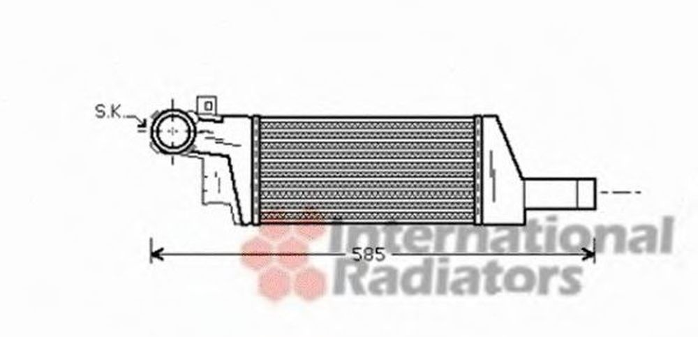 Intercooler OPEL CORSA C caroserie F08 W5L VAN WEZEL 37004404