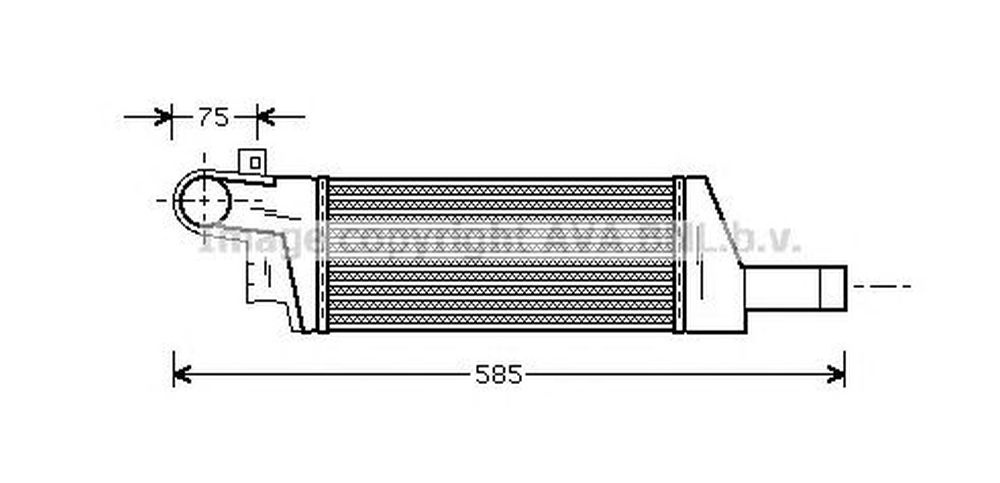 Intercooler OPEL CORSA C F08 F68 AVA OL4322