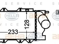 Intercooler OPEL VECTRA B hatchback 38 HELLA 8ML 376 776-431 PieseDeTop