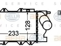 Intercooler OPEL VECTRA B hatchback 38 HELLA 8ML376776431 PieseDeTop