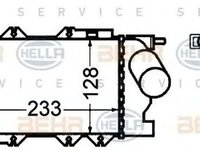 Intercooler OPEL VECTRA B hatchback 38 HELLA 8ML376776431