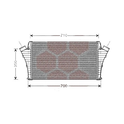 Intercooler OPEL VECTRA C 2002->2008, VECTRA B 1995->2003 pentru 2.2 DTI 16V , perioada 2000 2001 2002 2003 2004 PIESA NOUA pentru CV semiautomata, grosime mm 29, diametru admisie mm 57, diametru evacuare mm 57, latime fagure mm 400, lungime fagure m