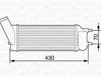 Intercooler PEUGEOT 307 3A C MAGNETI MARELLI 351319203530