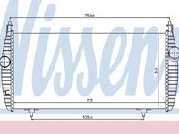 Intercooler PEUGEOT 407 6D NISSENS 96617