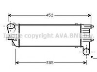 Intercooler PEUGEOT 607 (9D, 9U) (2000 - 2016) AVA QUALITY COOLING PE4344