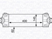 Intercooler PEUGEOT BOXER caroserie 230L MAGNETI MARELLI 351319202170