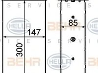 Intercooler PEUGEOT PARTNER Combispace 5F HELLA 8ML 376 911-401