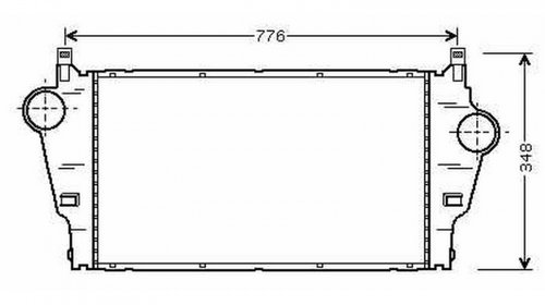 INTERCOOLER RENAULT LAGUNA 2001->2007 Radiato