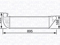 Intercooler RENAULT LAGUNA II Grandtour KG0 1 MAGNETI MARELLI 351319203580