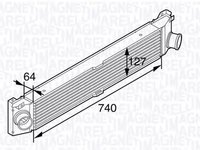 Intercooler RENAULT LOGAN I LS MAGNETI MARELLI 351319201990