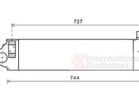 Intercooler RENAULT MEGANE II BM0 1 CM0 1 VAN WEZEL 43004482