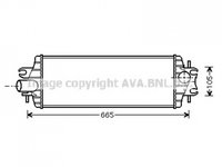 INTERCOOLER RENAULT TRAFIC 2001->2006 Radiator intercooler 2 5 DTi 540x176x40 PIESA NOUA ANI 2001 2002 2003 2004 2005 2006